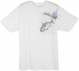 Guy Harvey Tuna Run Young Man's Tee in White
