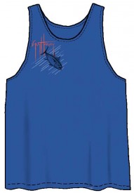 Guy Harvey Tuna Run Young Man's Tank Top in Royal Blue