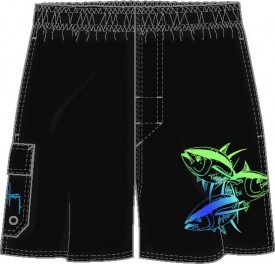 Guy Harvey Three Amigos Men's Swim Suit  in Black