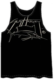  Guy Harvey  Harvey Sailfish Young Man's Tank Top in Black