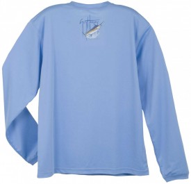 Guy Harvey GH Blue Long Sleeve Performance Tee Shirt in White, Blue, Khaki, Yellow, Orange, Navy or Silver