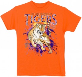 Guy Harvey Clemson Tigers Youth Tee Shirt in Orange
