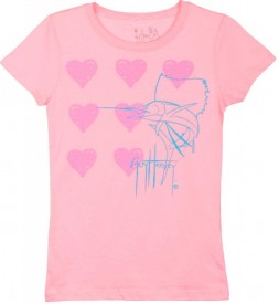 Guy Harvey I Love Guy Harvey Girls Tee Shirt in Pink