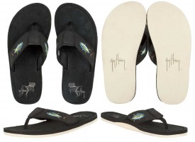 Guy Harvey Yellowfin Tuna Mens Sandal in Black