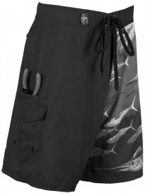 Guy Harvey Twist of Fate Fisherman's Board Short in Slate Blue or Black