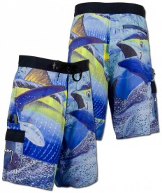 Guy Harvey Strike Fisherman's Board Short in Blue